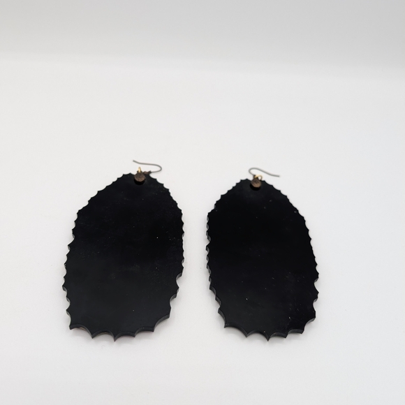 BellaDona Virgen de Guadalupe Earrings | LA Designer Chola Gothic Collectible - Picture 5 of 5